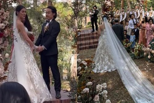 Kathy Uyên và chồng doanh nhân xúc động trong đám cưới lãng mạn tại Đà Lạt