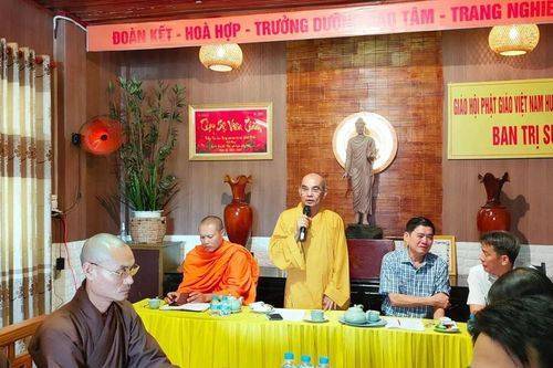 Bình Phước: Ban Tôn giáo, Ban Trị sự tỉnh làm việc với Ban Trị sự Phật giáo H.Đồng Phú