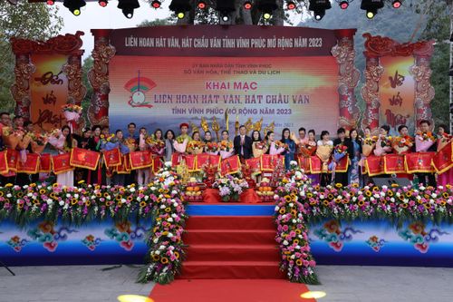 Khai mạc Liên hoan Hát văn, hát chầu văn tỉnh Vĩnh Phúc mở rộng