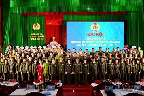 Trường Đại học Kỹ thuật-Hậu cần CAND tổ chức đại hội điểm trong hệ thống Công đoàn CAND
