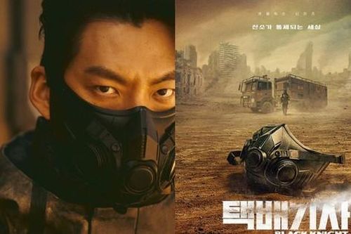Kim Woo Bin hóa người giao hàng trong thế giới tương lai của 'Hiệp Sĩ Áo Đen'