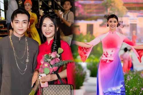 Những mẫu áo dài đậm dấu ấn dân tộc của NTK nữ dân tộc Tày tại Lễ hội Áo dài