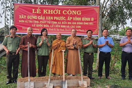 Bạc Liêu khởi công xây dựng cầu nông thôn tại xã Vĩnh Thanh
