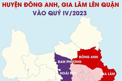 Trình Chính phủ Đề án huyện Đông Anh, Gia Lâm lên quận vào quý IV/2023