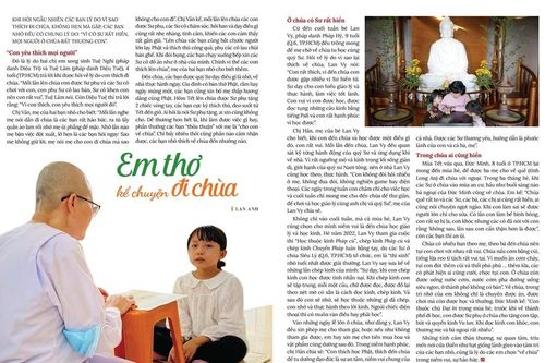 Em thơ kể chuyện đi chùa