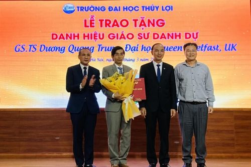 Nhà khoa học top 500 thế giới trở thành giáo sư danh dự của trường Đại học Thủy Lợi