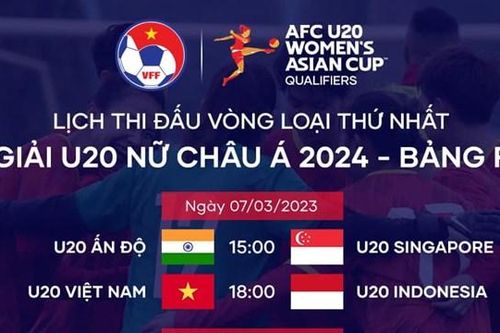 Xem U20 nữ Việt Nam 'đấu' Indonesia trên kênh nào?