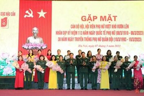 Tổng cục Hậu cần gặp mặt cán bộ, hội viên phụ nữ vượt khó vươn lên