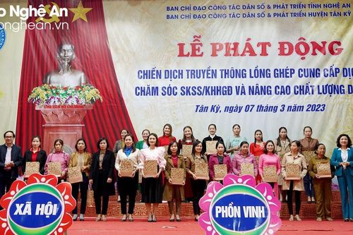 Nghệ An: Phát động Chiến dịch Dân số và cung cấp dịch vụ chăm sóc sức khỏe sinh sản, kế hoạch hóa gia đình