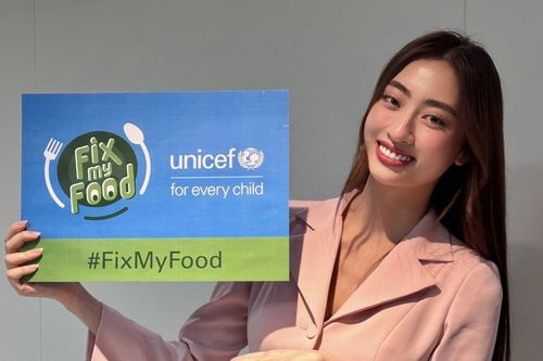 Hoa hậu Lương Thùy Linh tham gia sáng kiến 'Fix My Food' của UNICEF