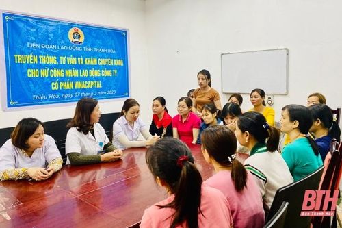 Tư vấn và khám chuyên khoa cho nữ công nhân, lao động Công ty CP May xuất khẩu Vinacapital
