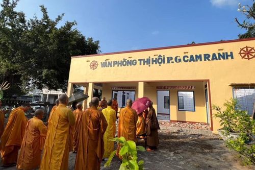 Ban Trị sự Phật giáo TP.Cam Ranh động thổ khởi công xây dựng văn phòng