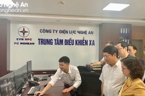 Đoàn ĐBQH tỉnh giám sát việc thực hiện chính sách pháp luật về phát triển năng lượng tại Công ty Điện lực Nghệ An