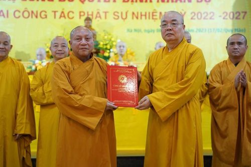 Hòa thượng Thích Gia Quang tiếp tục làm Trưởng Ban Thông tin - Truyền thông TW Giáo hội Phật giáo VN