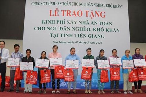 Ngư dân nghèo tại Tiền Giang được hỗ trợ kinh phí xây nhà