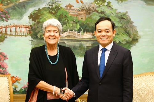 Phó thủ tướng Trần Lưu Quang tiếp thứ trưởng Bộ Thương mại Mỹ