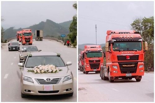 Đám cưới rước dâu bằng xe tải khiến nhà gái 'lác mắt'
