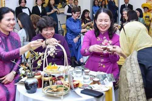Phó Chủ tịch nước chủ trì tiệc trà mừng ngày quốc tế Phụ nữ cho các nhà ngoại giao nữ nước ngoài tại Việt Nam