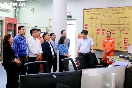 Đoàn ĐBQH tỉnh giám sát việc thực hiện chính sách, pháp luật về phát triển năng lượng tại Công ty Thủy điện Bản Vẽ và Than Khe Bố
