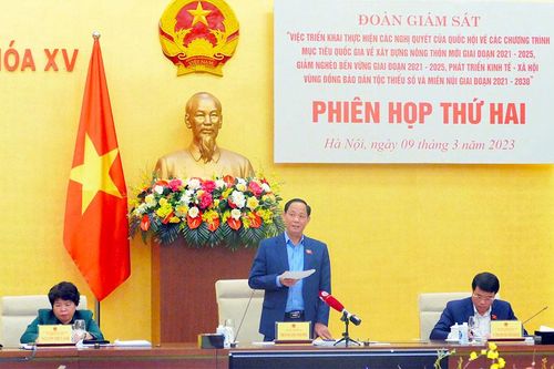 Đoàn giám sát của Quốc hội họp về 3 Chương trình mục tiêu quốc gia