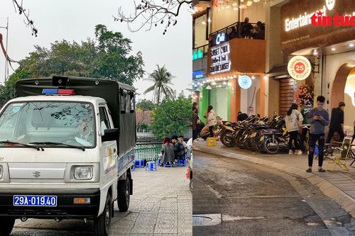 Hà Nội: Vỉa hè quanh hồ Tây bị chiếm dụng cả đêm lẫn ngày