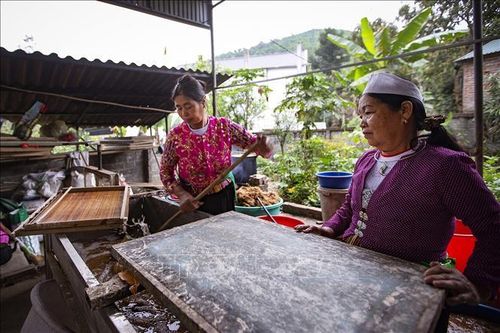 Gìn giữ, phát huy giá trị nghề làm giấy Dó của người Mường ở Suối Cỏ