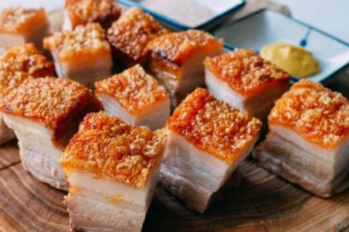 Bí quyết chiên thịt ba chỉ giòn bì