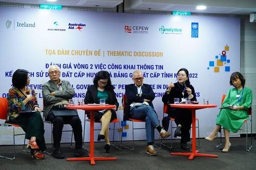 Đánh giá công khai thông tin kế hoạch sử dụng đất các địa phương