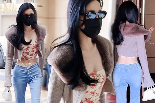 Học trò Lisa lên top tìm kiếm vì diện đồ bó sát đến phim trường