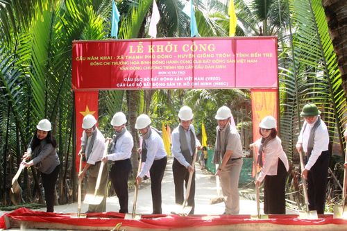 Khởi công xây dựng cầu nông thôn tại Bến Tre