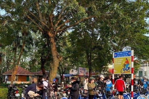 Mô hình cho thuê xe đạp công cộng thu hút giới trẻ tại Hải Phòng