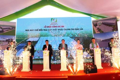 Khởi công nhà máy chế biến trái cây xuất khẩu Chánh Thu Đăk Lăk