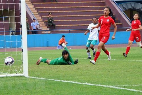U20 nữ Indonesia thắng đậm U20 Singapore trước khi chia tay giải