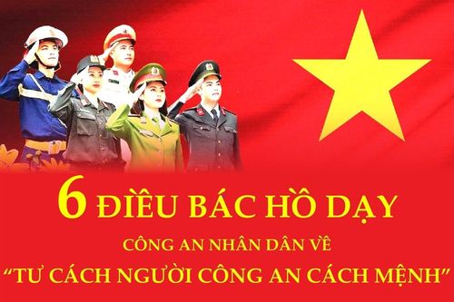 Sáu điều Bác Hồ dạy Công an nhân dân về 'Tư cách người Công an cách mệnh'