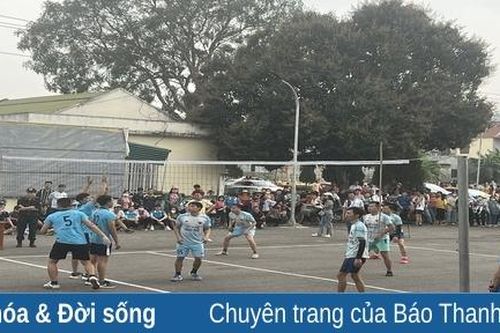 Hấp dẫn giải đấu bóng chuyền xã Triệu Lộc