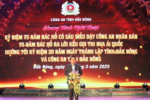 Công an Đắk Nông tổ chức chương trình nghệ thuật 'lời ca dâng Bác'