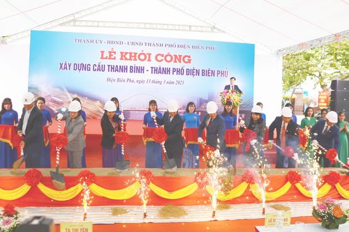 Điện Biên khởi công xây dựng cầu 100 tỷ bắc qua sông Nậm Rốm