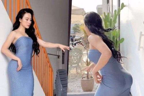 Angela Phương Trinh mặc váy như bó giò để 'tìm cún cưng', lộ hình thể bất thường