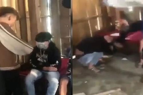 Nhóm học sinh ở Quảng Bình dùng thanh gỗ phang liên tiếp vào đầu, lưng bạn