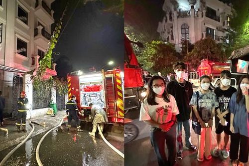 Cháy nhà trọ ở Đại Kim, 5 người được cảnh sát giải cứu thoát