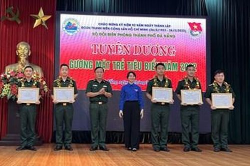 Bộ đội Biên phòng Đà Nẵng tuyên dương Gương mặt trẻ tiêu biểu