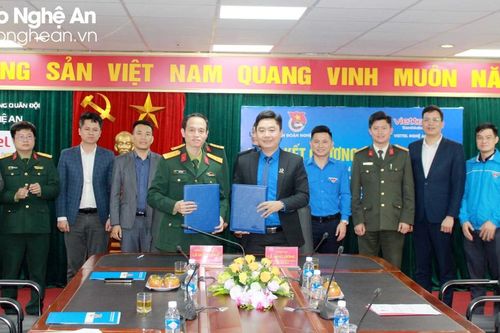 Tuổi trẻ Nghệ An ký kết với Viettel thực hiện chương trình chuyển đổi số