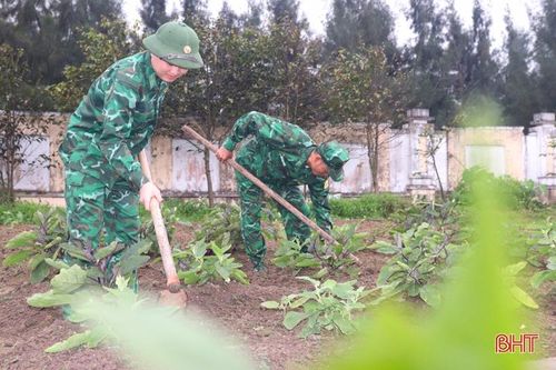 Chiến sỹ biên phòng vùng biển phía Nam tăng gia sản xuất, lao động