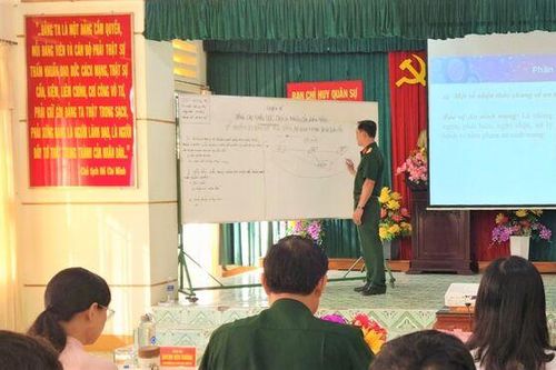Ban Chỉ huy Quân sự TP. Châu Đốc tổ chức thành công Hội thi cán bộ giảng dạy chính trị giỏi năm 2023