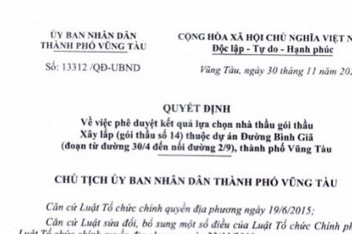 Công ty Lang Phong trúng nhiều gói thầu sát giá tại Bà Rịa – Vũng Tàu