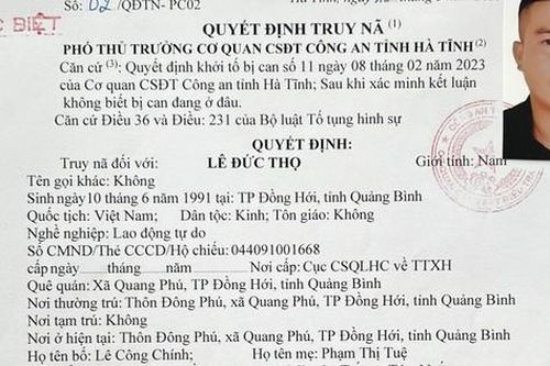 Truy nã đặc biệt đối tượng trong đường dây cá độ 6.000 tỷ đồng