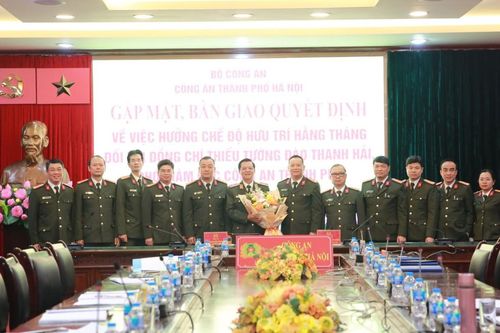 Trao quyết định hưu trí đối với Thiếu tướng Đào Thanh Hải - Phó Giám đốc Công an thành phố Hà Nội