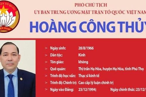 Phó Chủ tịch UBTƯ MTTQ Việt Nam Hoàng Công Thủy
