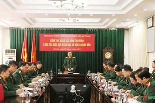 Kiểm tra công tác giáo dục khoa học xã hội và nhân văn tại Học viện Hậu cần