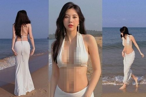 Vũ Ngọc Châm khoe body 'điểm 10' như nàng tiên cá